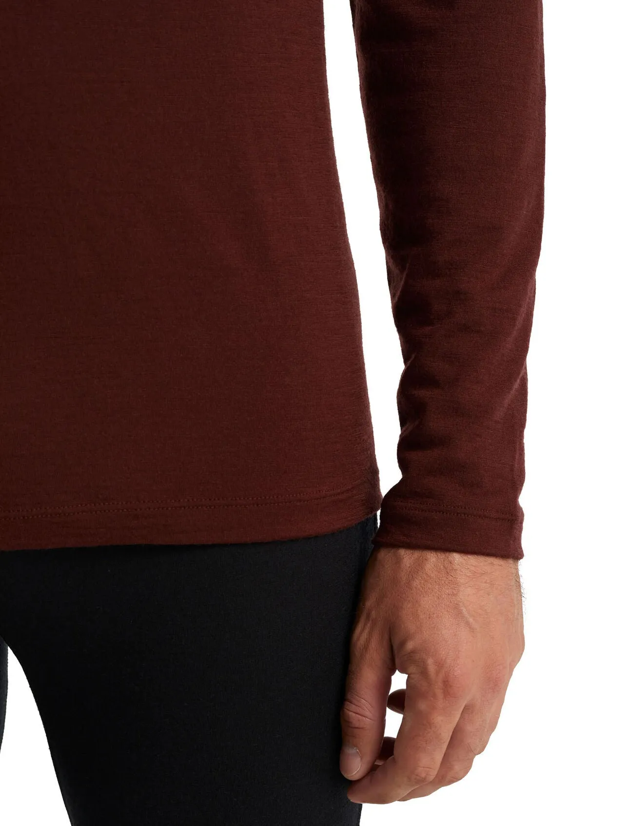 MEN'S 200 OASIS LONG SLEEVED CREW - ESPRESSO