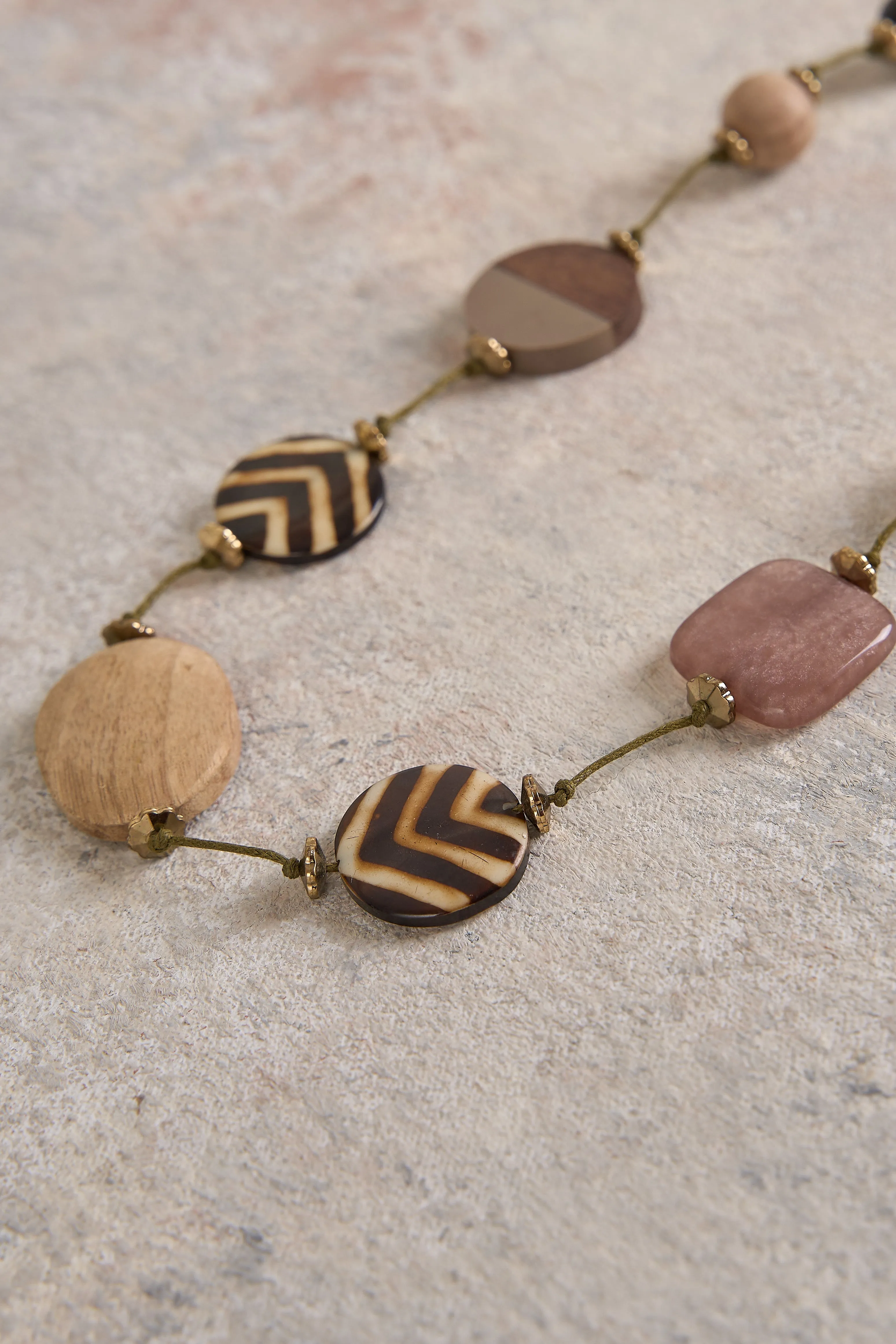 Multi Bead Layer Necklace