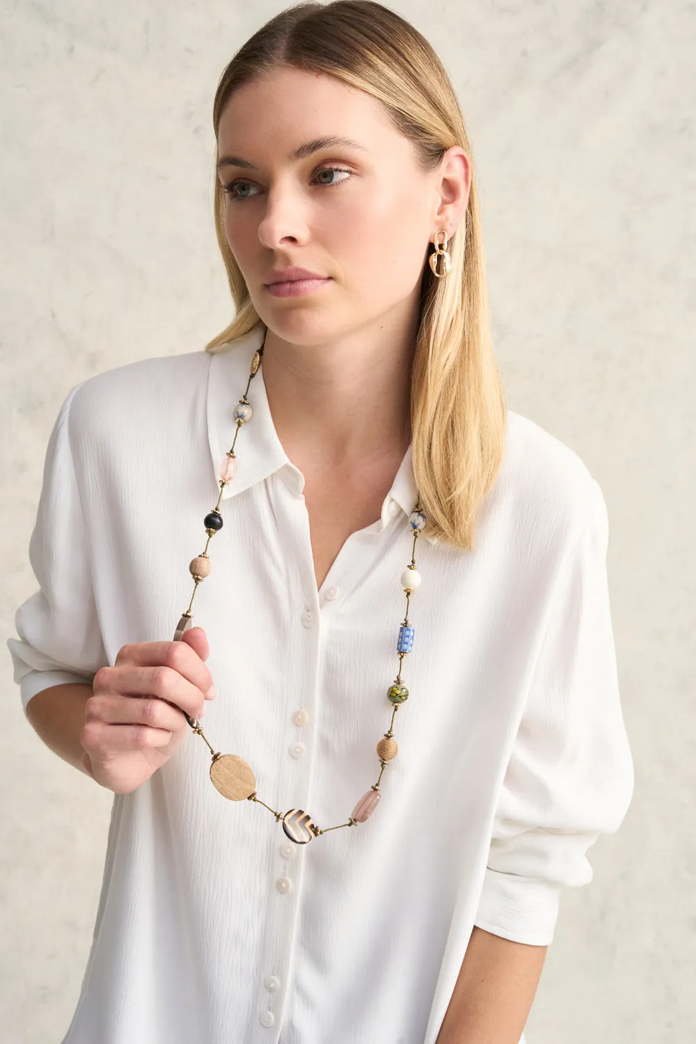Multi Bead Layer Necklace