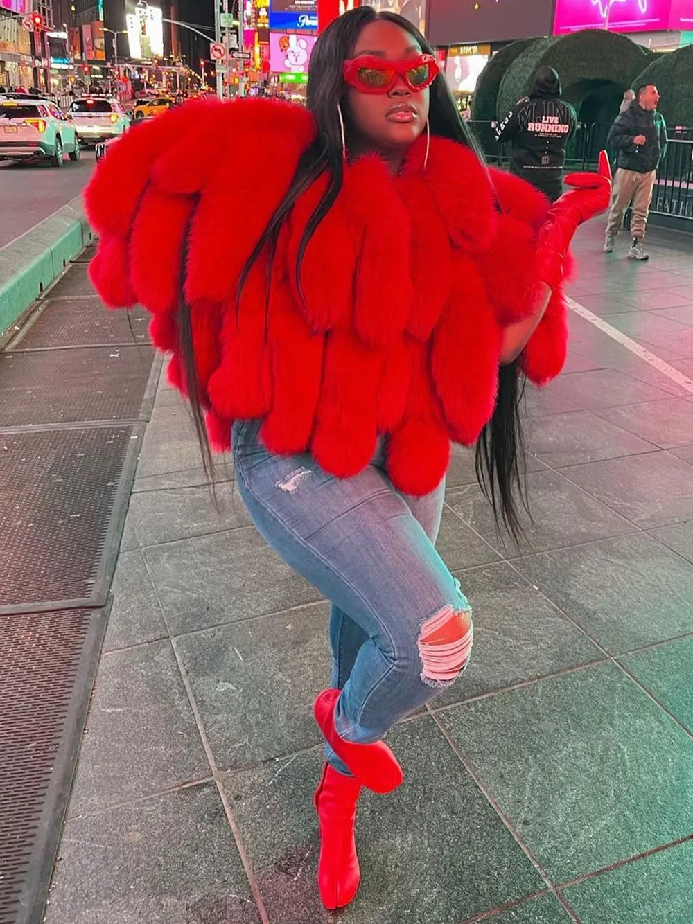 ONMG Shearling Tails Coat