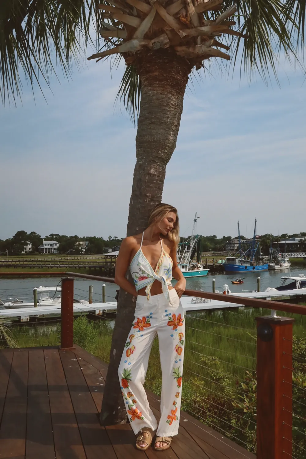 PINEAPPLE FLEUR PANT SET