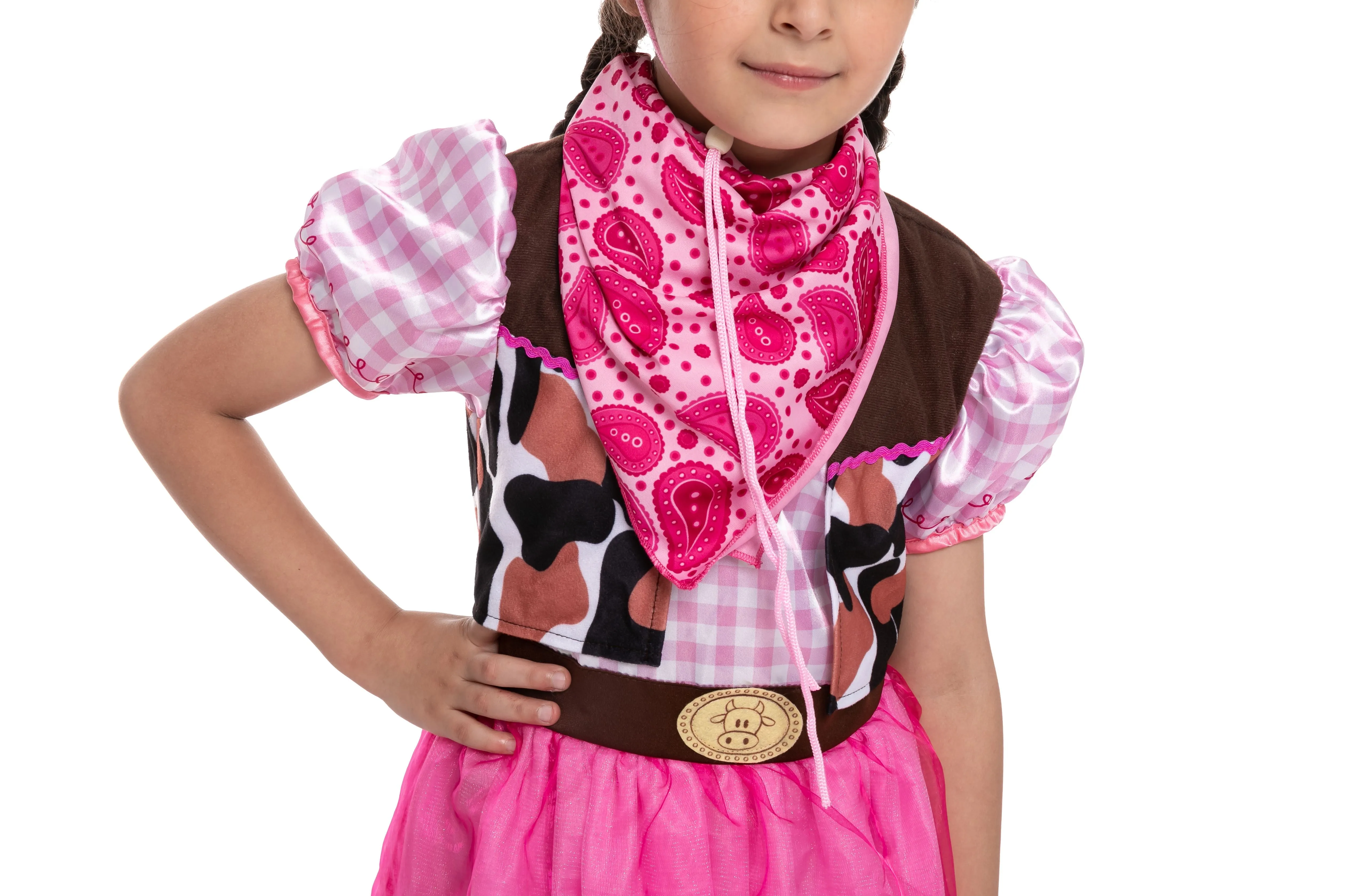 Pink Cowgirl Costume For Role Play Cosplay- Girls