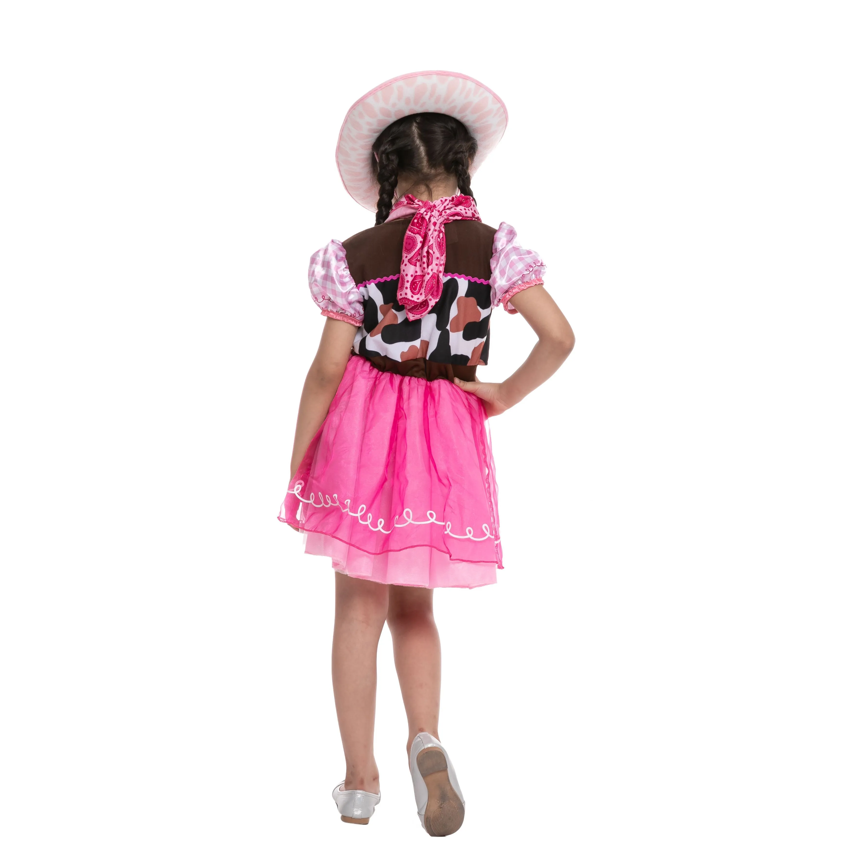 Pink Cowgirl Costume For Role Play Cosplay- Girls