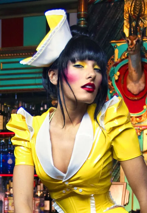 PVC Waitress hat