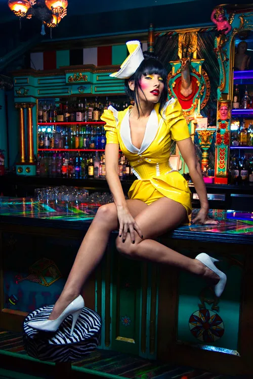 PVC Waitress hat