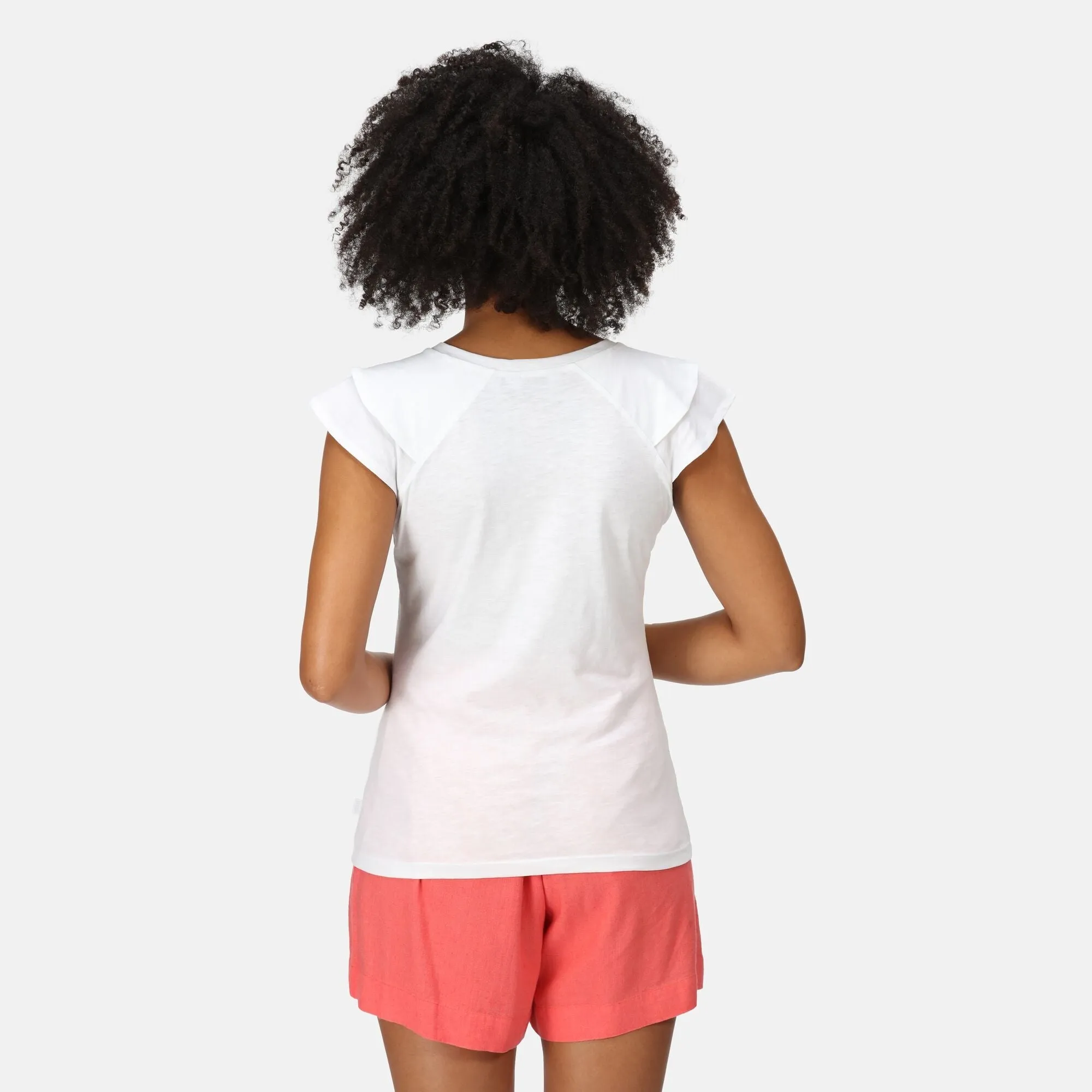 Regatta Womens Ferra Frilled Sleeved Cotton T Shirt