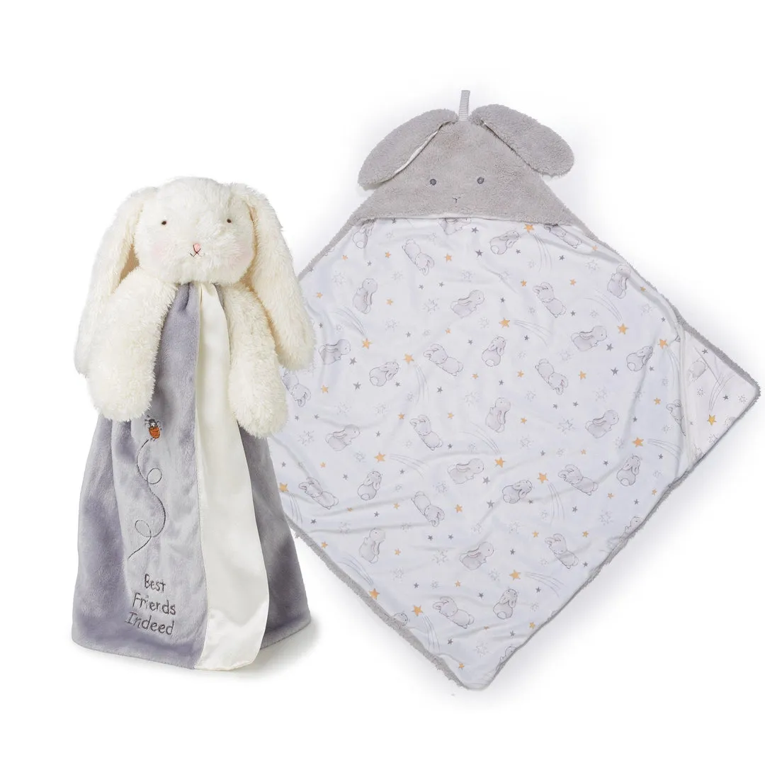 RETIRED - Bloom Hooded Blanket and Buddy Gift Set