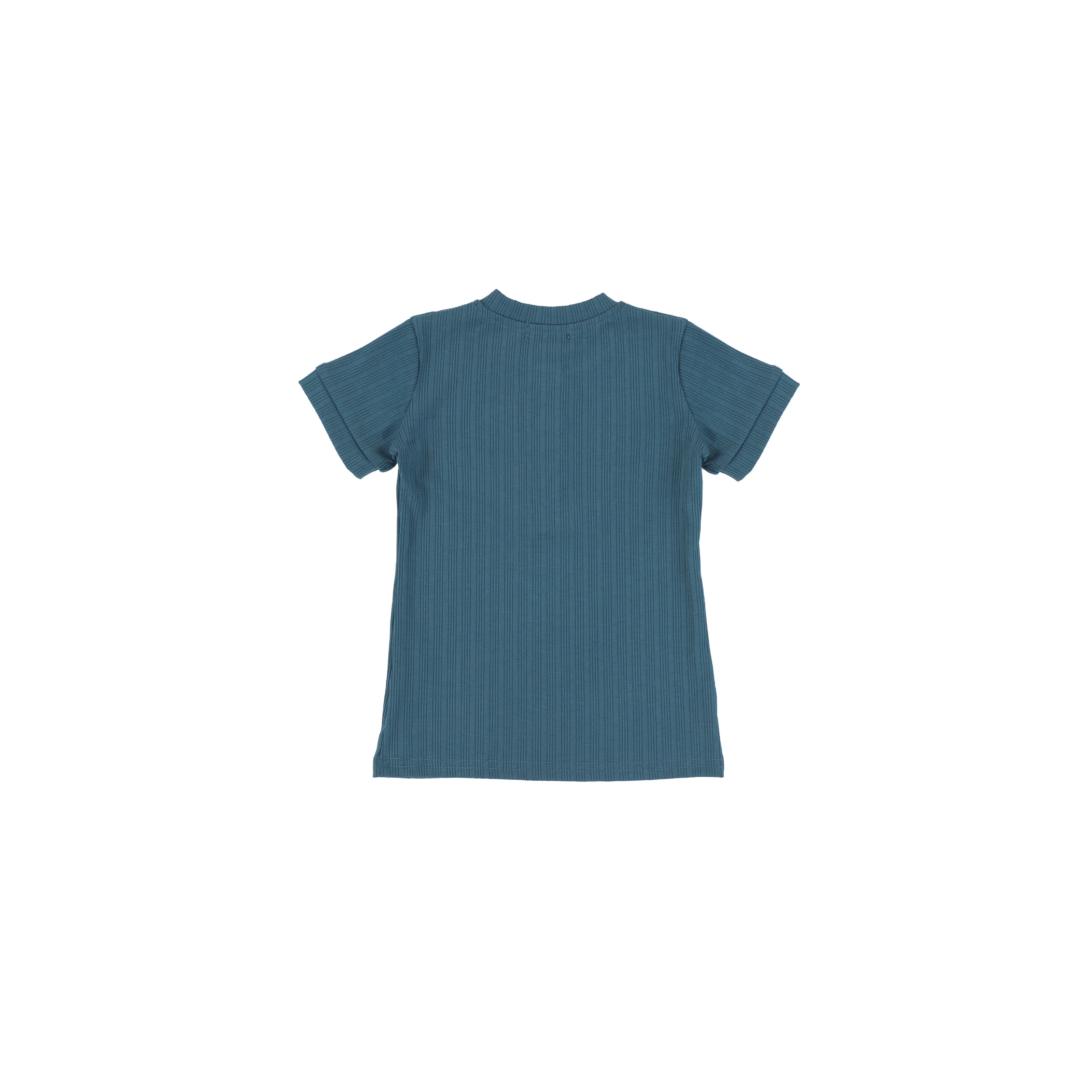 SHORT SLEEVES TRIPLE RIBBED HENLEY