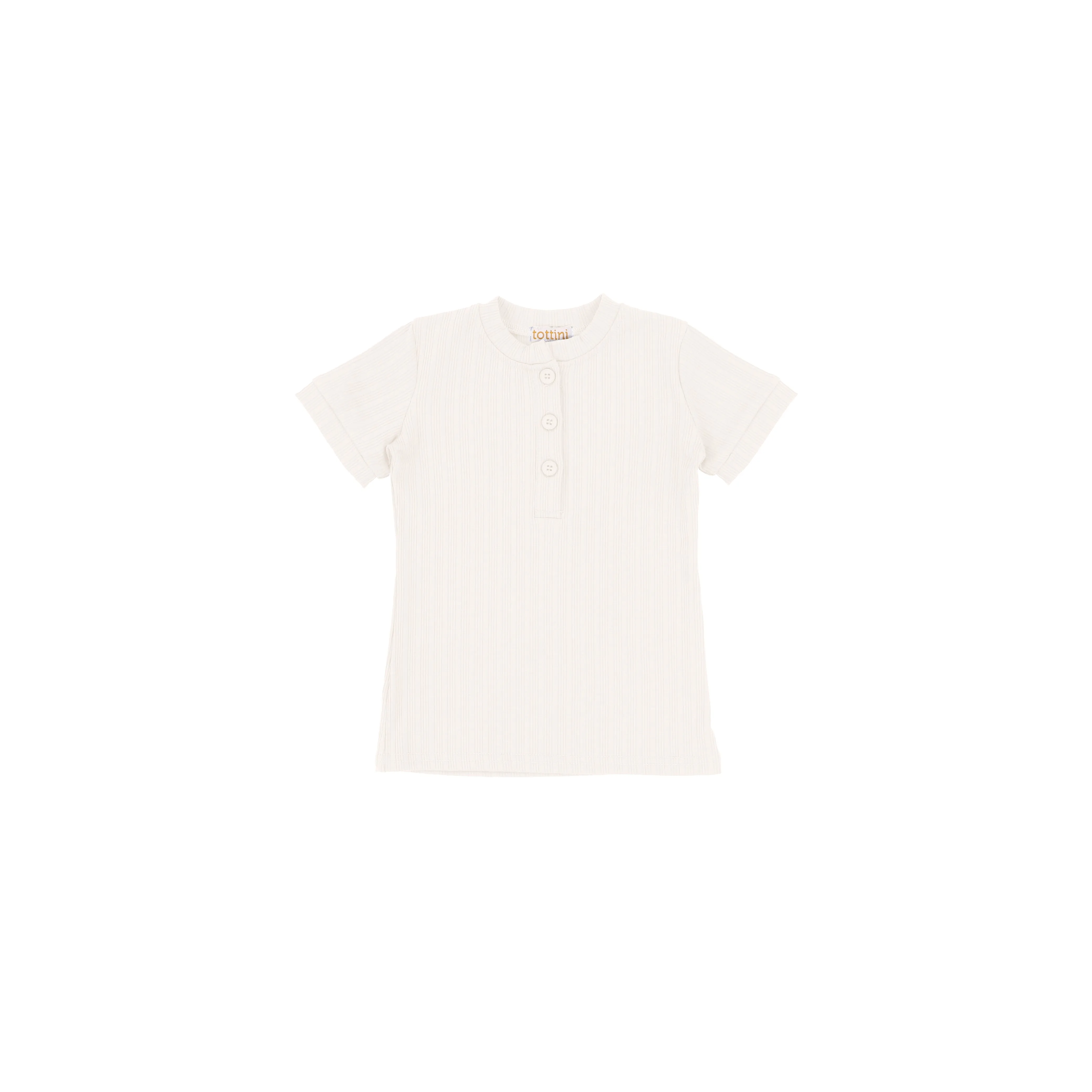 SHORT SLEEVES TRIPLE RIBBED HENLEY