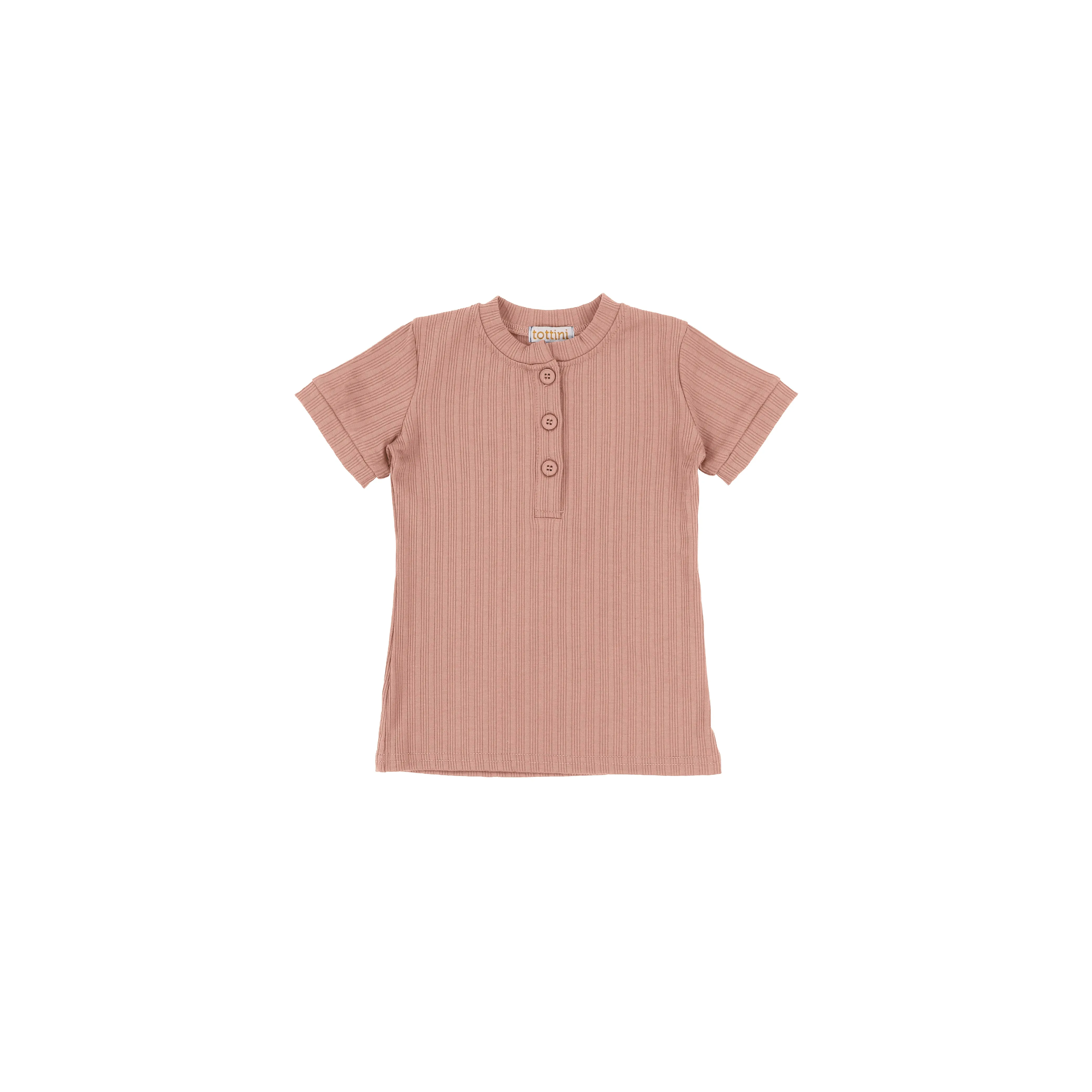 SHORT SLEEVES TRIPLE RIBBED HENLEY