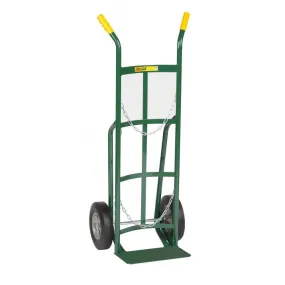 Single Cylinder Hand Truck Double Pin (Semi-Pneumatic Wheels)