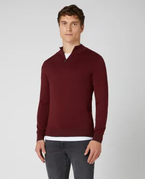 Slim Fit Merino Cotton-Blend Half-Zip Sweater Slim Fit Merino Cotton-Blend Half-Zip Sweater