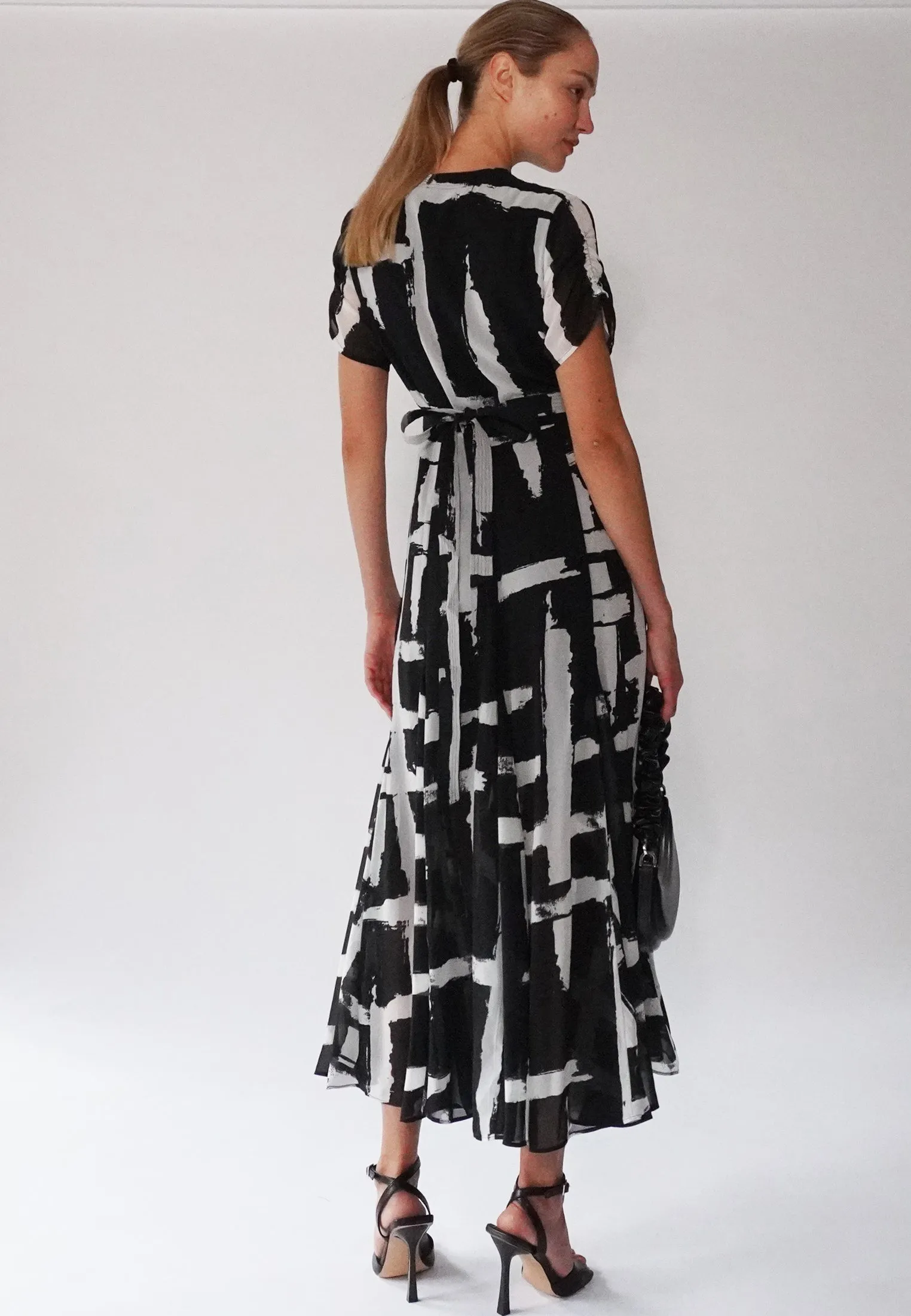 SOLSTICE MAXI DRESS SELVAGE BLACK