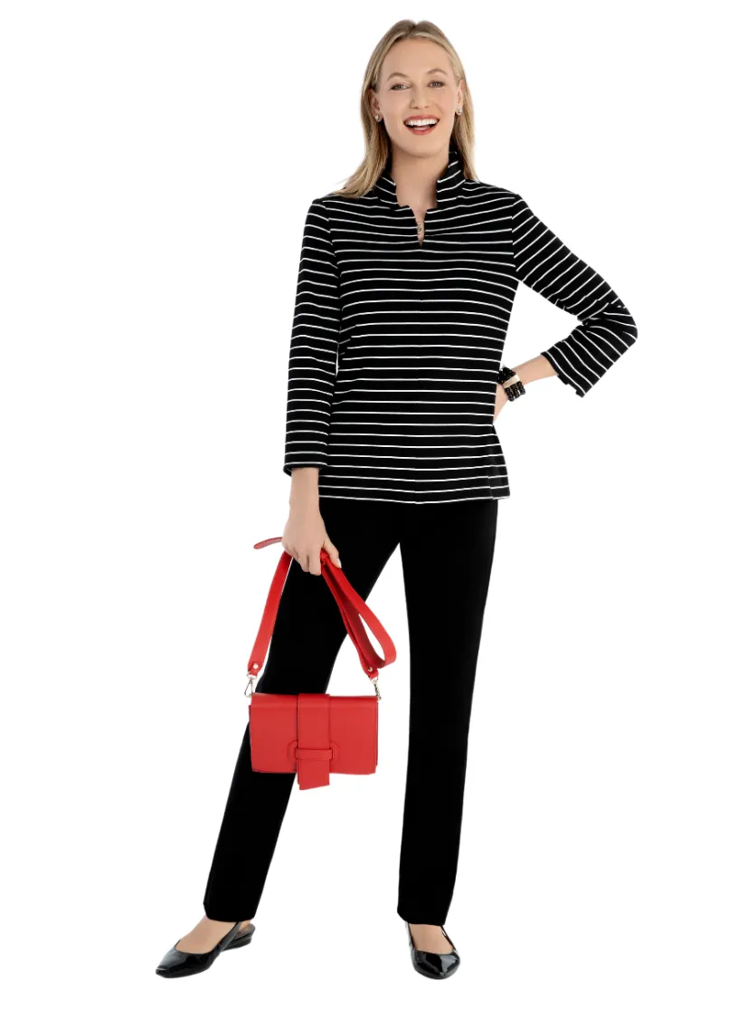 Stripe Ponte Tunic