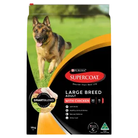 Supercoat Chicken Large Breed Adult Dry Dog Food 18kg