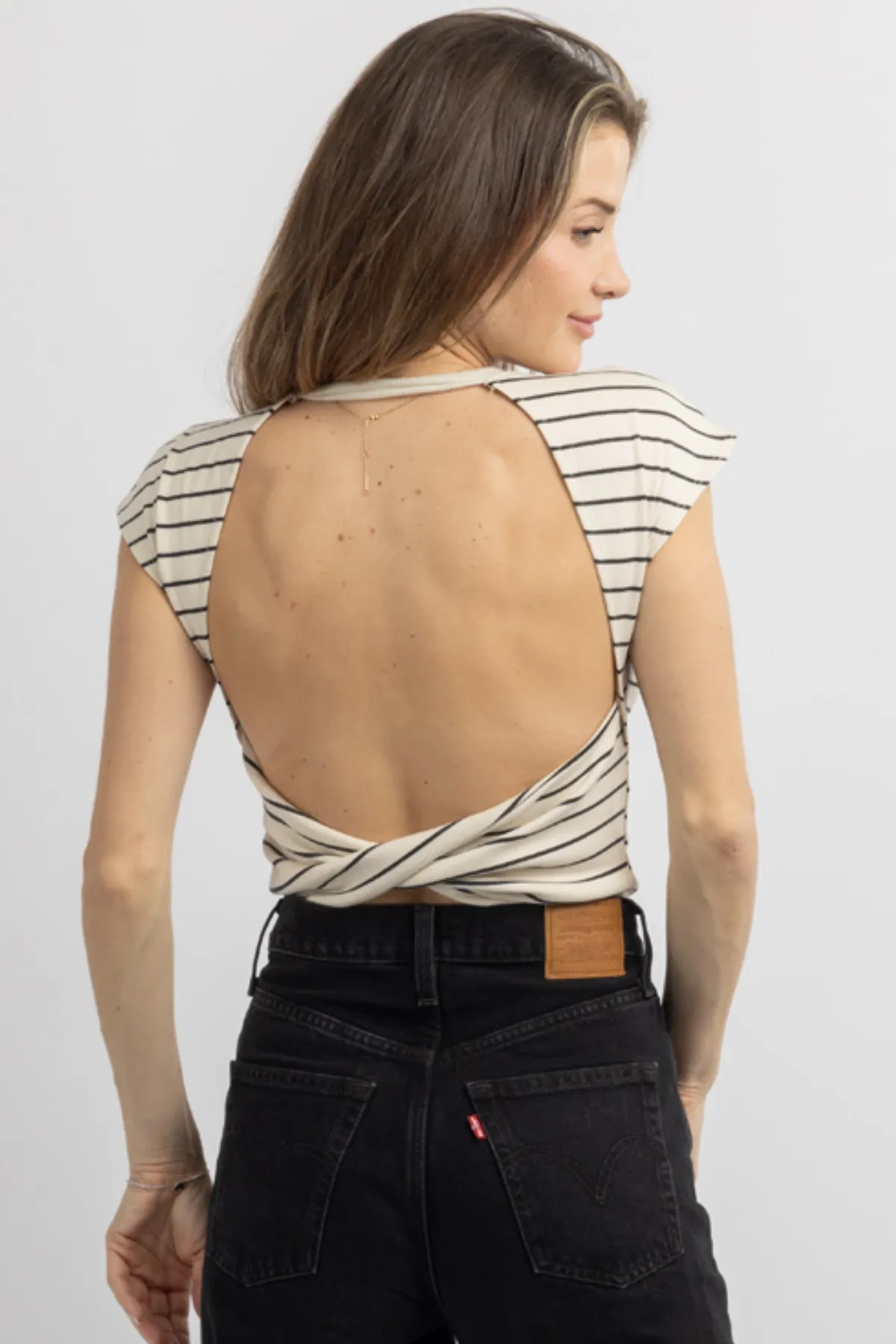 SWEET DEETS STRIPED TOP