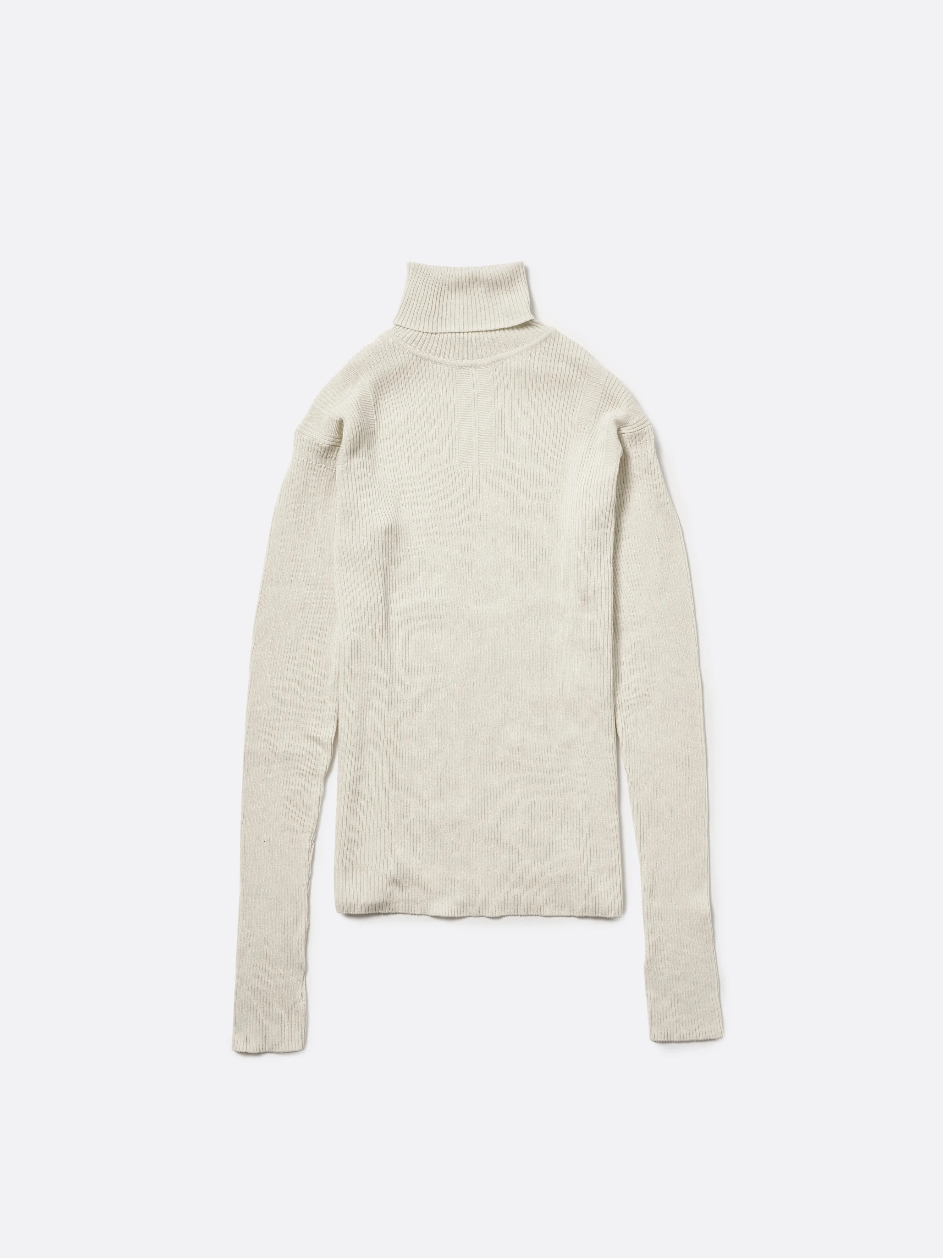 TURTLENECK RIB KNIT .12【OFF WHITE】