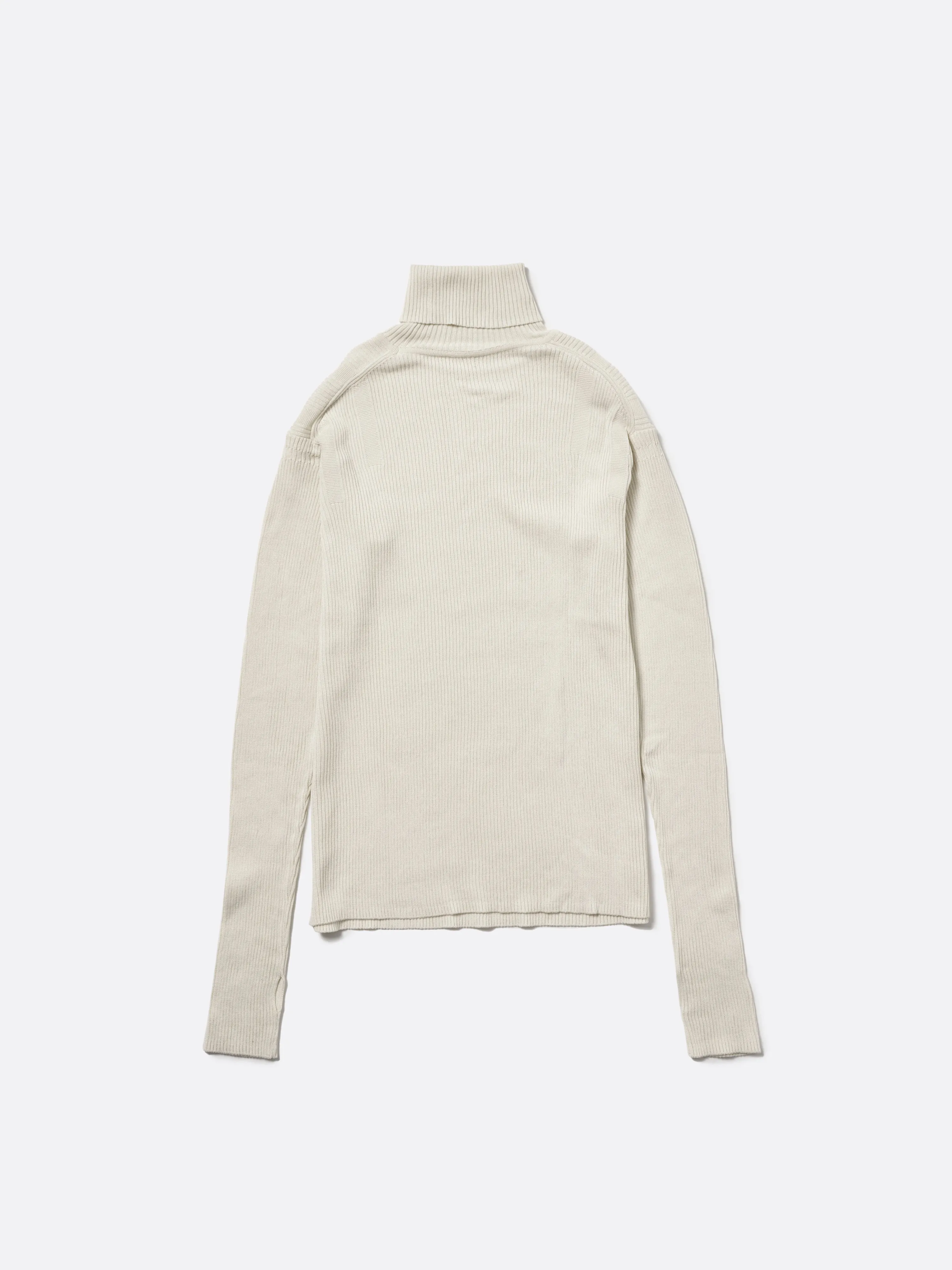 TURTLENECK RIB KNIT .12【OFF WHITE】