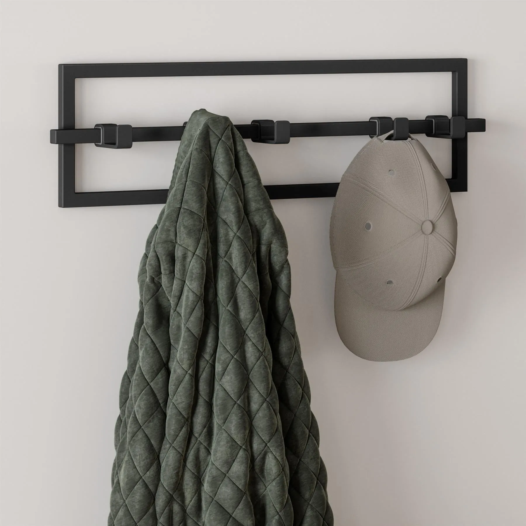 Umbra Cubiko 5 Hook Wall Mounted Coat Rack