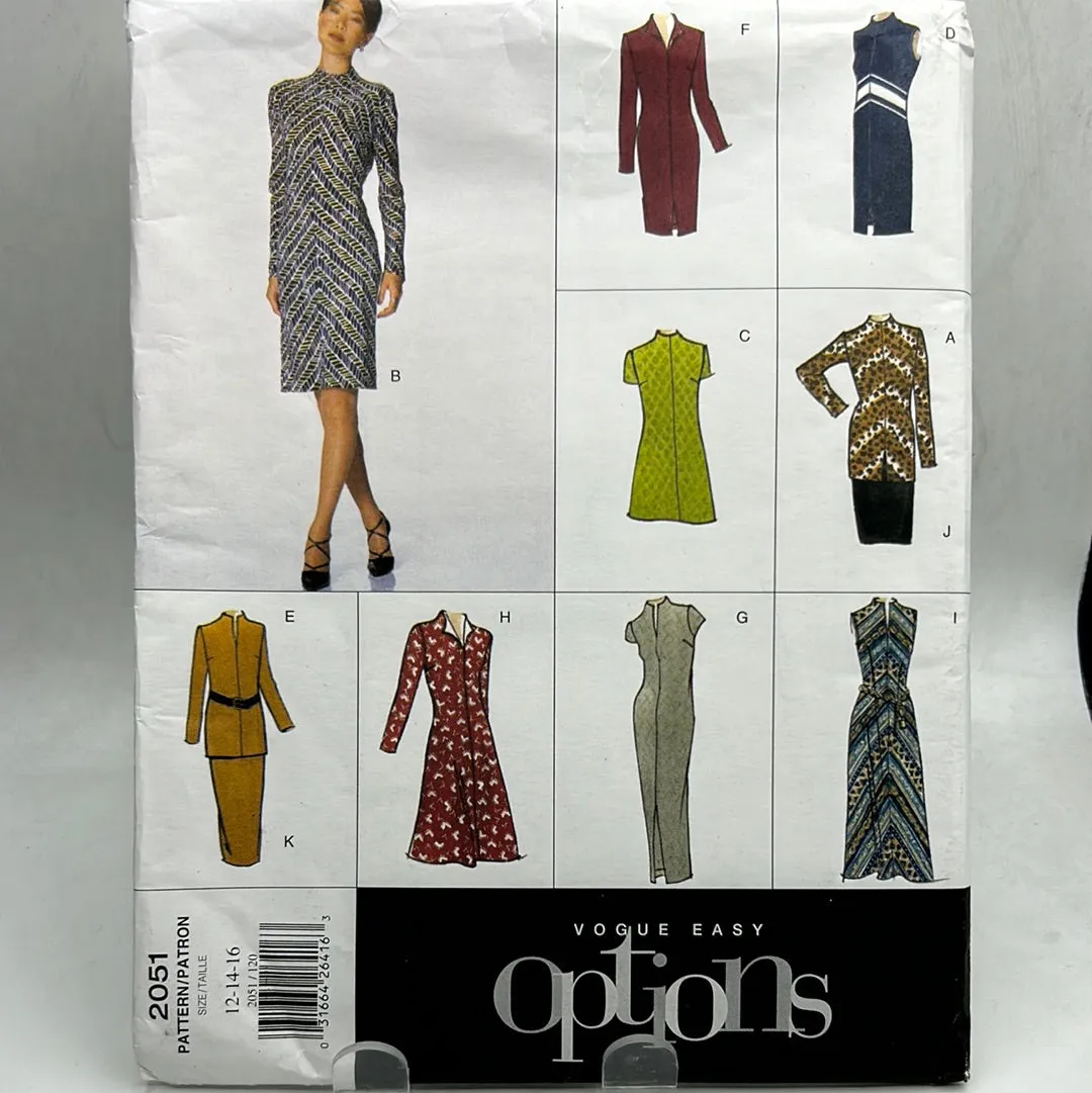 VOGUE Pattern, Misses' Dress, Tunic & Skirt (PVO2051)