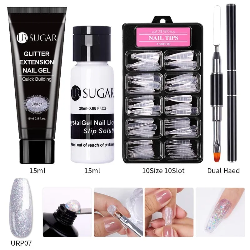 Wenkouban  Acrylic Nail Gel Kit 15Ml Quick Building Set Nail Gel Polish For Nail Extensions Acrylic Gel Polish Nail Art