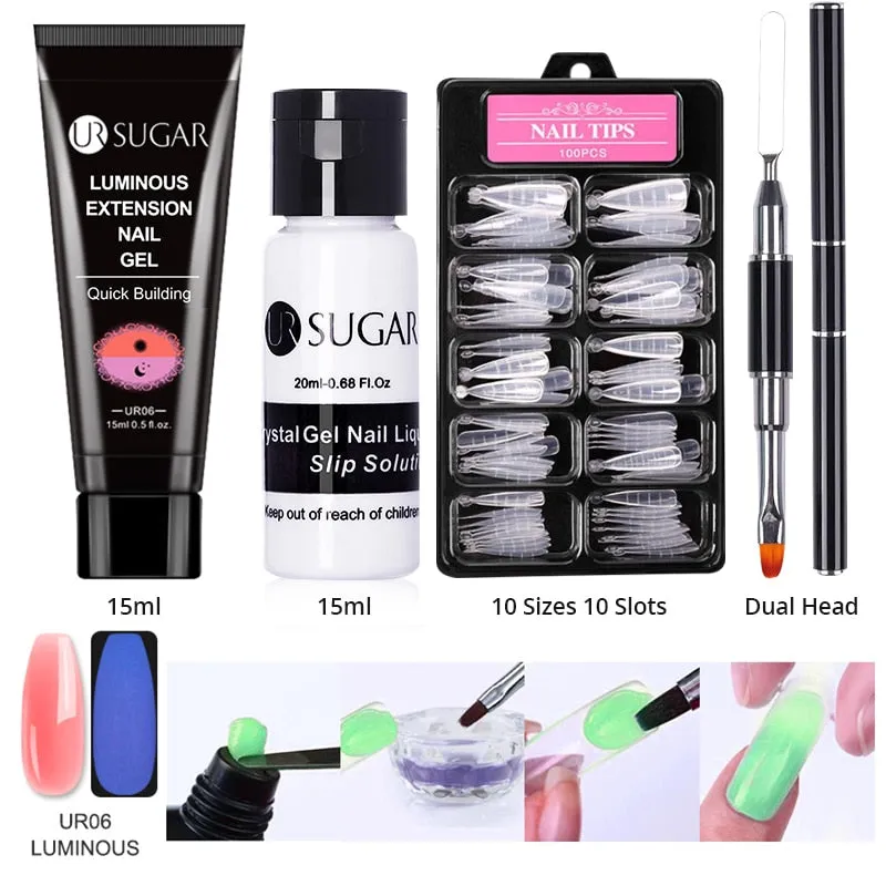Wenkouban  Acrylic Nail Gel Kit 15Ml Quick Building Set Nail Gel Polish For Nail Extensions Acrylic Gel Polish Nail Art