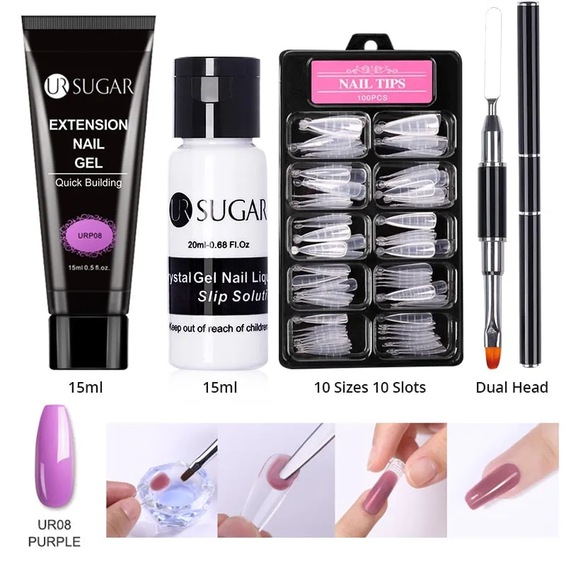 Wenkouban  Acrylic Nail Gel Kit 15Ml Quick Building Set Nail Gel Polish For Nail Extensions Acrylic Gel Polish Nail Art