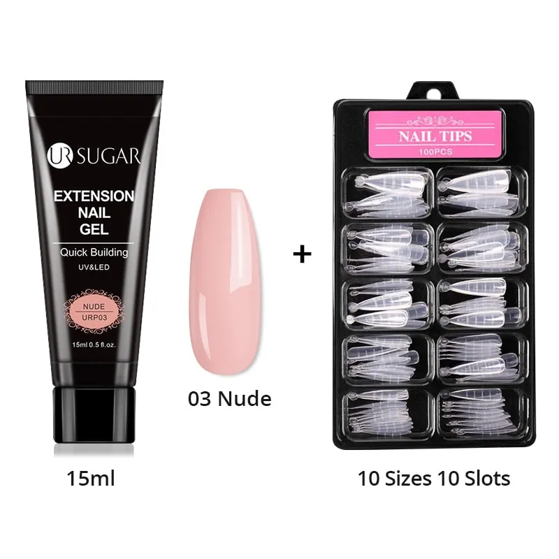 Wenkouban  Acrylic Nail Gel Kit 15Ml Quick Building Set Nail Gel Polish For Nail Extensions Acrylic Gel Polish Nail Art