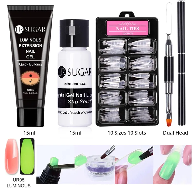 Wenkouban  Acrylic Nail Gel Kit 15Ml Quick Building Set Nail Gel Polish For Nail Extensions Acrylic Gel Polish Nail Art