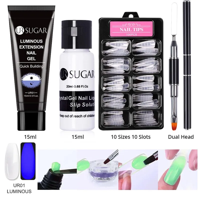 Wenkouban  Acrylic Nail Gel Kit 15Ml Quick Building Set Nail Gel Polish For Nail Extensions Acrylic Gel Polish Nail Art