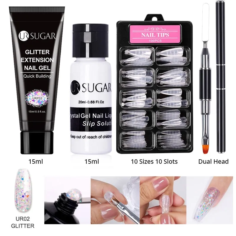 Wenkouban  Acrylic Nail Gel Kit 15Ml Quick Building Set Nail Gel Polish For Nail Extensions Acrylic Gel Polish Nail Art