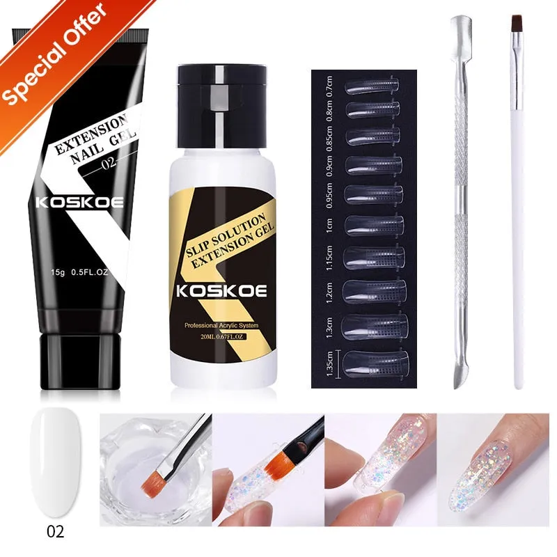 Wenkouban  Acrylic Nail Gel Kit 15Ml Quick Building Set Nail Gel Polish For Nail Extensions Acrylic Gel Polish Nail Art