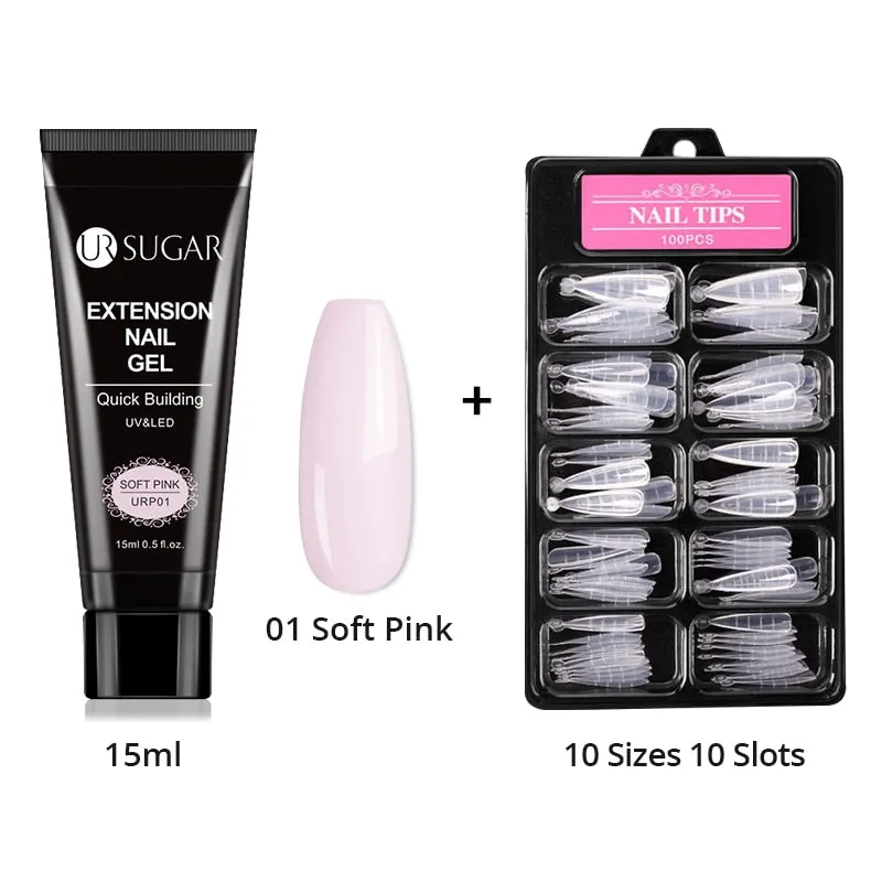Wenkouban  Acrylic Nail Gel Kit 15Ml Quick Building Set Nail Gel Polish For Nail Extensions Acrylic Gel Polish Nail Art