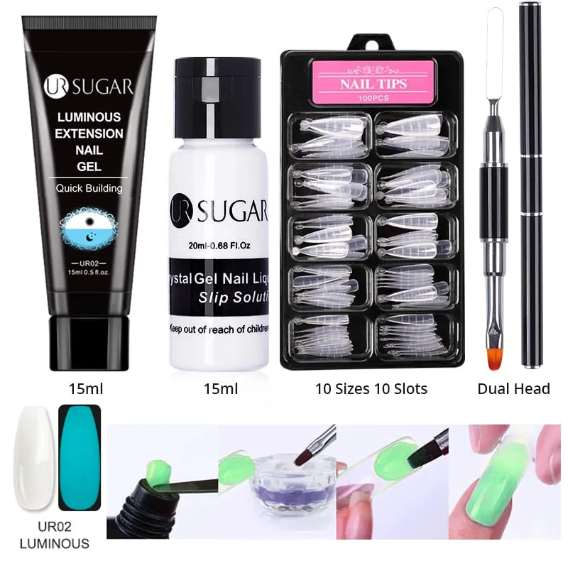 Wenkouban  Acrylic Nail Gel Kit 15Ml Quick Building Set Nail Gel Polish For Nail Extensions Acrylic Gel Polish Nail Art