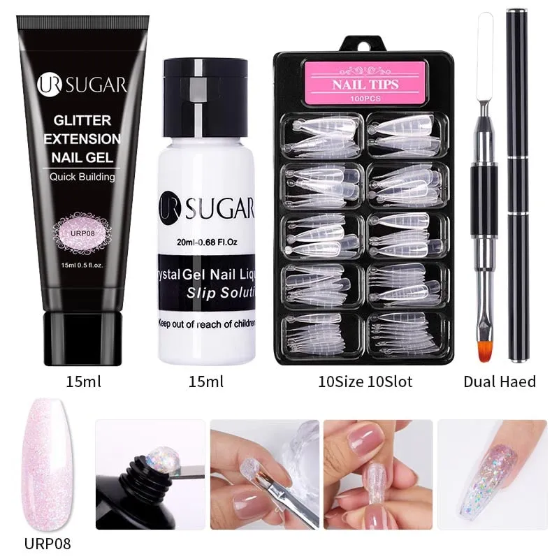 Wenkouban  Acrylic Nail Gel Kit 15Ml Quick Building Set Nail Gel Polish For Nail Extensions Acrylic Gel Polish Nail Art
