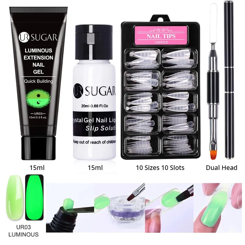 Wenkouban  Acrylic Nail Gel Kit 15Ml Quick Building Set Nail Gel Polish For Nail Extensions Acrylic Gel Polish Nail Art