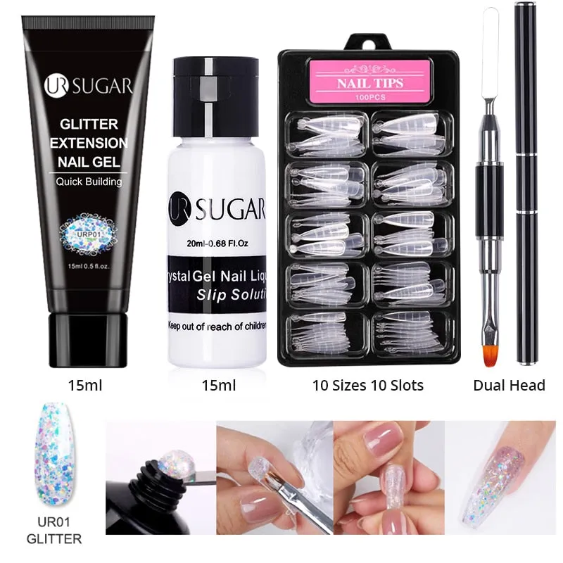 Wenkouban  Acrylic Nail Gel Kit 15Ml Quick Building Set Nail Gel Polish For Nail Extensions Acrylic Gel Polish Nail Art