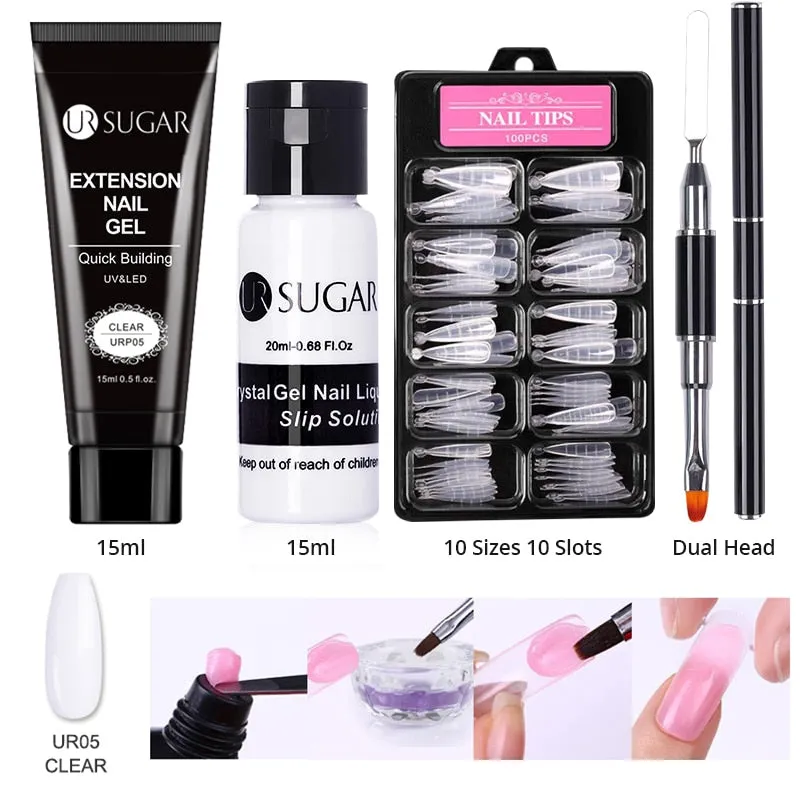 Wenkouban  Acrylic Nail Gel Kit 15Ml Quick Building Set Nail Gel Polish For Nail Extensions Acrylic Gel Polish Nail Art