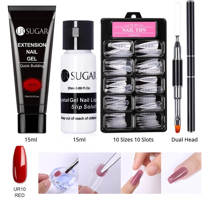 Wenkouban  Acrylic Nail Gel Kit 15Ml Quick Building Set Nail Gel Polish For Nail Extensions Acrylic Gel Polish Nail Art