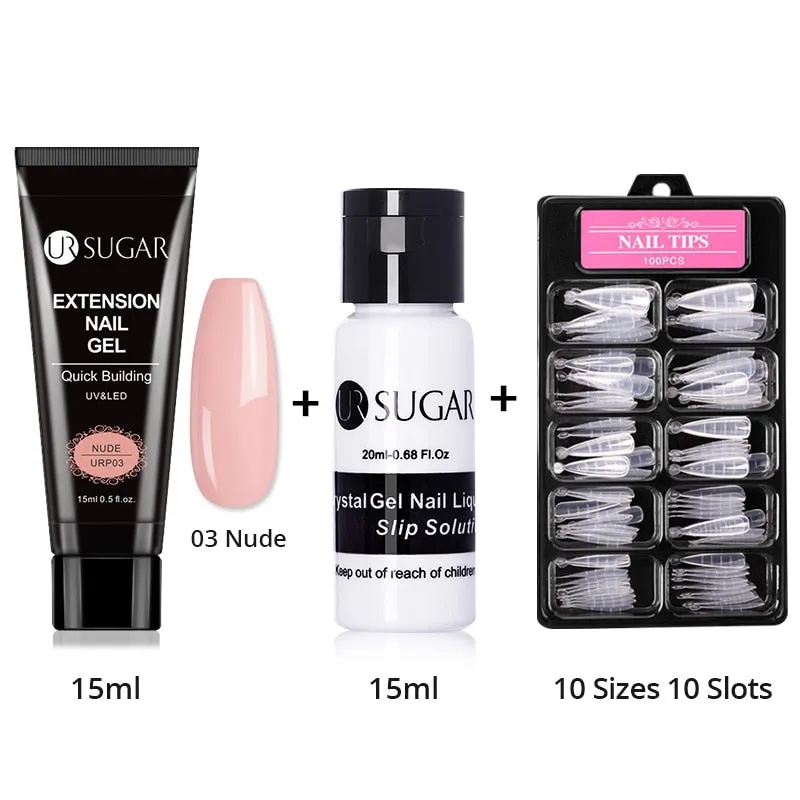 Wenkouban  Acrylic Nail Gel Kit 15Ml Quick Building Set Nail Gel Polish For Nail Extensions Acrylic Gel Polish Nail Art
