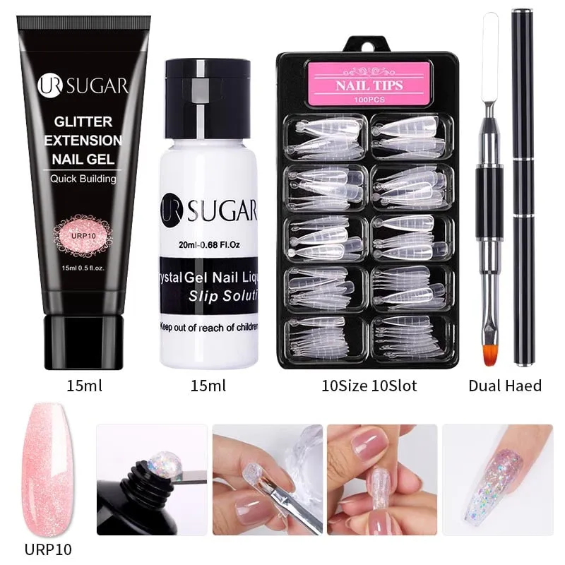 Wenkouban  Acrylic Nail Gel Kit 15Ml Quick Building Set Nail Gel Polish For Nail Extensions Acrylic Gel Polish Nail Art