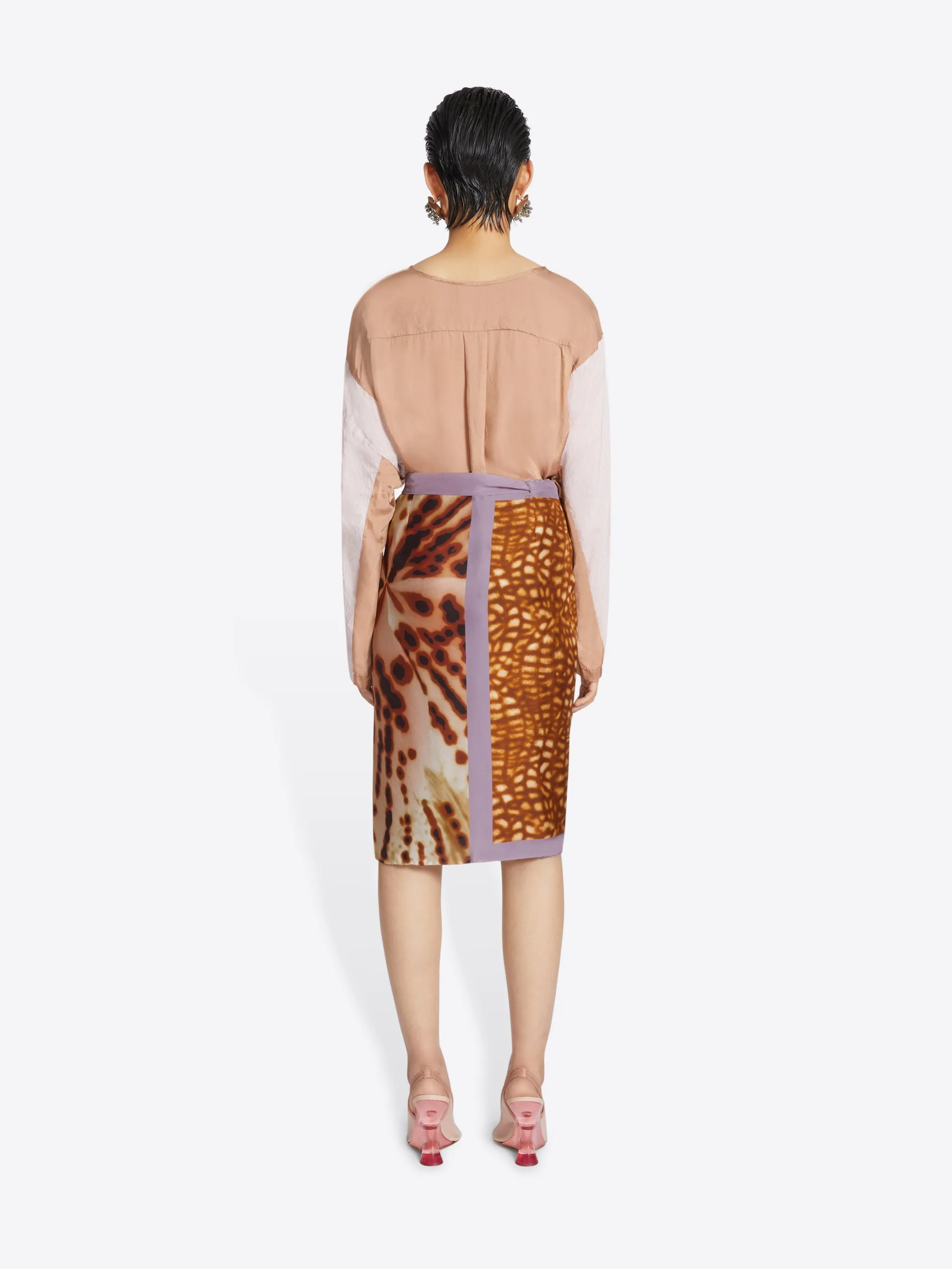 Wrap scarf-skirt