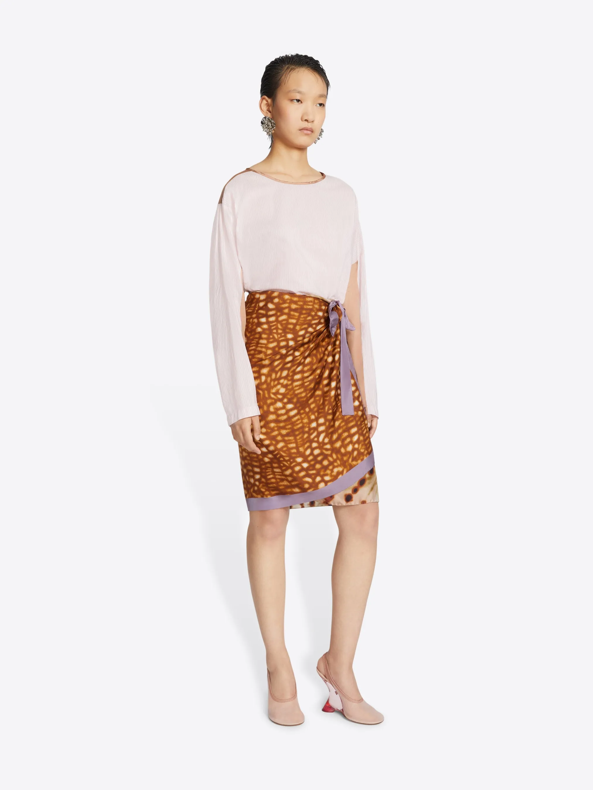 Wrap scarf-skirt